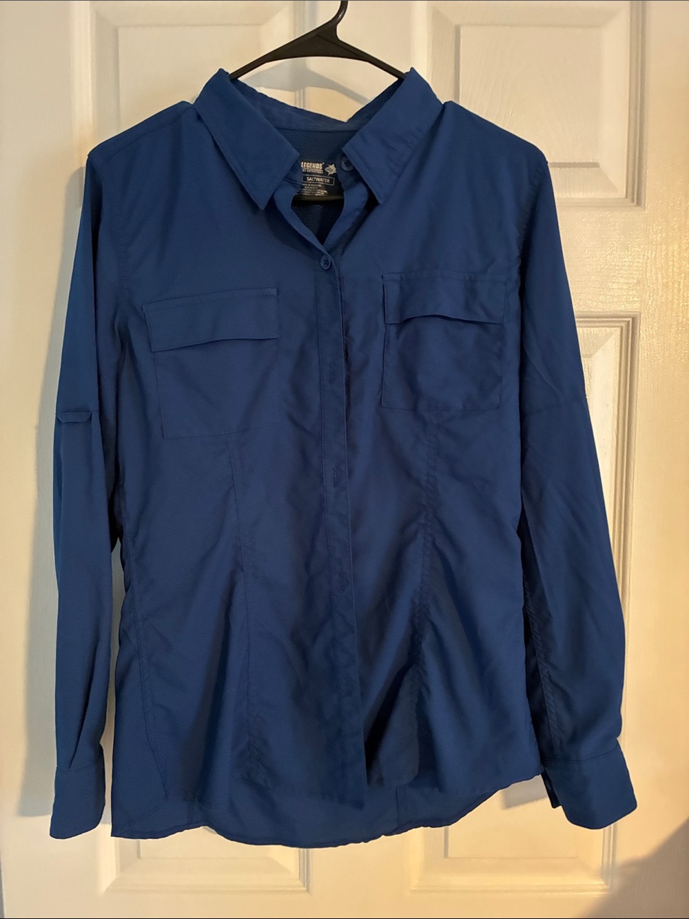 Reel Legends Women's Royal Blue Button-Down Shirt